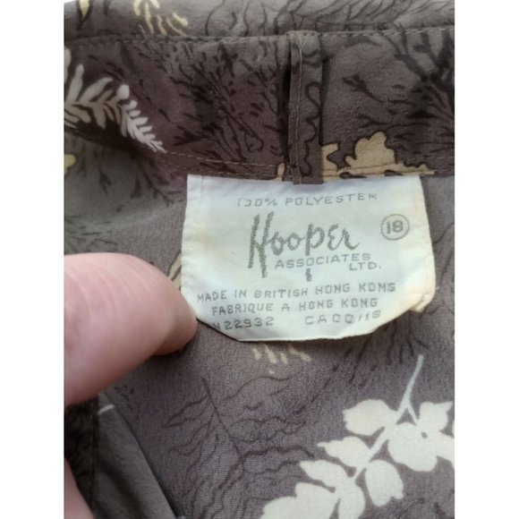 Vintage Hooper Associates Women Top Size 18 Long Sleeve Button Up - Picture 3 of 5